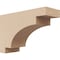 Ekena Millwork 2"W x 6"D x 4"H Classic Mediterranean Rough Cedar Woodgrain TimberThane Corbel, Primed Tan CORUR02X06X04MEDRCPR - alternate 1